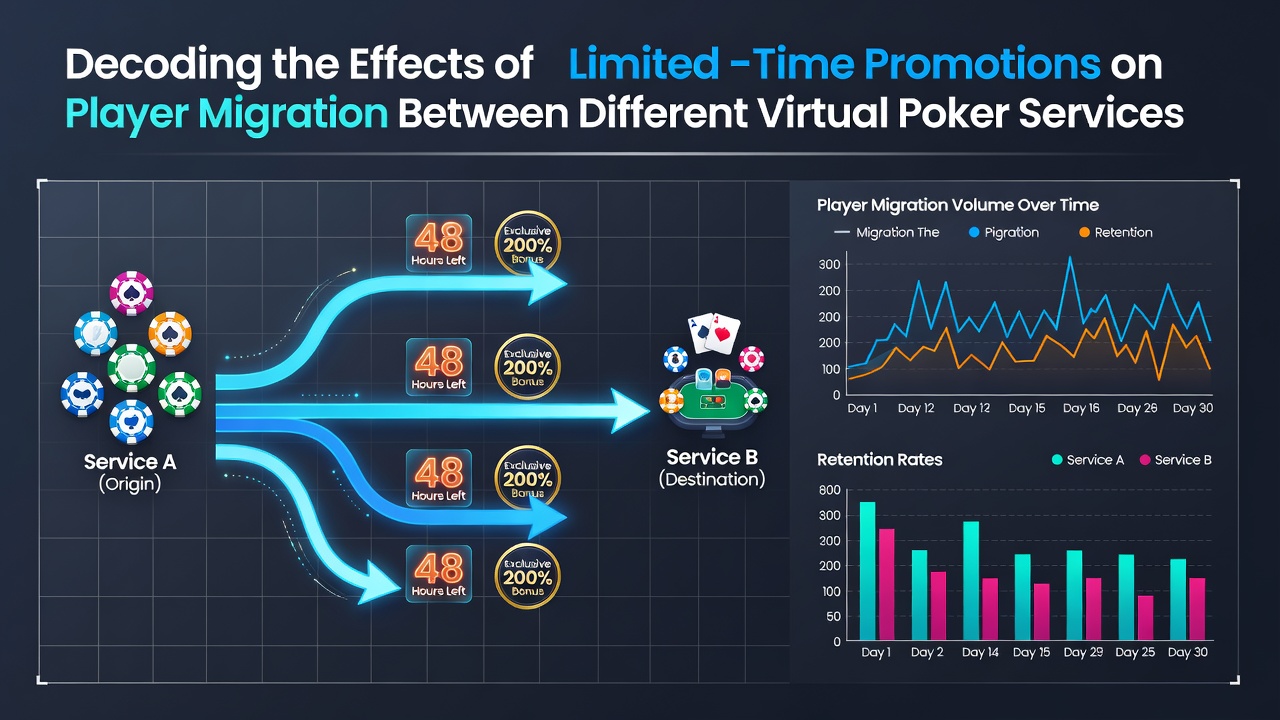 Players switching between virtual poker platforms during limited-time promotions